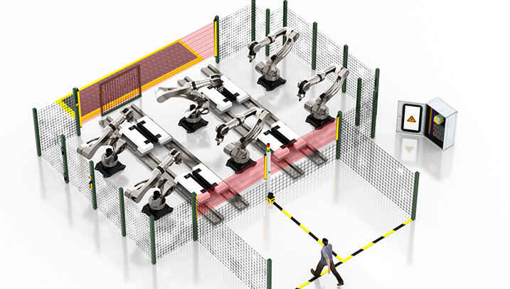 How Safety Light Curtains Work in Machine Guarding 2 So funktionieren Sicherheitslichtvorhänge bei der Maschinensicherung